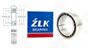 Подшипник B7013X3 TA DUM EP7 радиально-упорный шариковый 65-100-54 мм