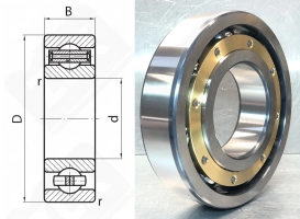 Подшипник 316Л (70) (6316MC3) радиальный шариковый 80-170-39 мм