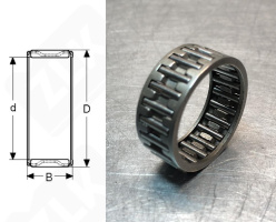 Подшипник K24x28x13 радиальный игольчатый 24-28-13 мм