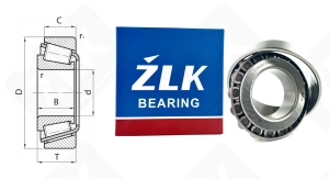 Подшипник 7508 (32208) радиально-упорный роликовый конический 40-80-24,75 мм