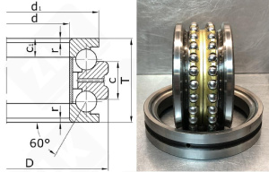 Подшипник 178820Л (2 класс) (234420M1UP) радиально-упорный шариковый 100-150-60 мм