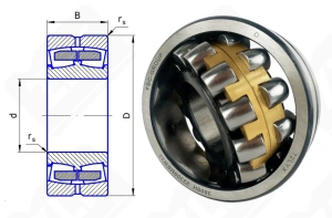 Подшипник роликовый 3609 H (22309CA/W33, 22309MB/W33) 45×100×36 мм