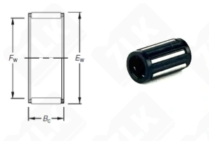 Подшипник K3x5x9 радиальный игольчатый 3-5-9 мм