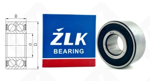 Подшипник 3056202 (2RS) (5202,3202) радиально-упорный шариковый 15-35-15.9  мм