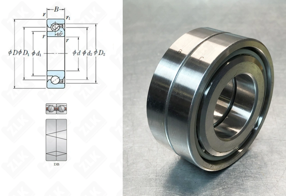 MM35BS72DH (аналогSKFBSD3572C,FAGBSB035072T) дуплекс TIMKEN (Станок ЧПУ, шпиндельный станок)