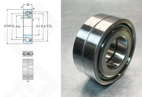 Подшипник MM35BS72DH (BSD3572C,BSB035072T) радиально-упорный шариковый 35-72-30 мм