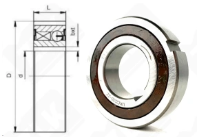 Подшипник UKCC30-ZZ (CSK30PP) радиальный шариковый 30-62-16 мм