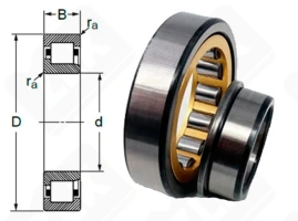 Подшипник F-612377.ZL радиально роликовый 35-75-23 мм