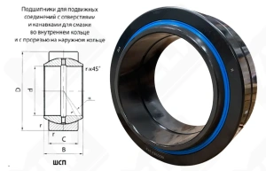 Подшипник GE220ES-2RS шарнирный 220-320-135 мм