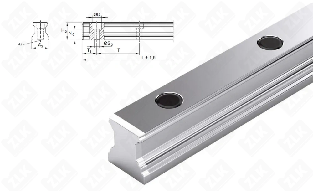 R160570431 440мм (направляющая) Bosch-Rexroth