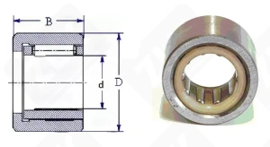 Подшипник 154901Е радиальный игольчатый 12-22-16 мм
