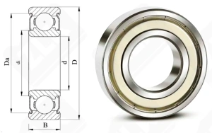 Подшипник 80102 (6002ZZ) радиальный шариковый 15-32-9 мм