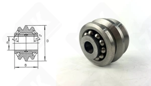 Подшипник 776702 радиально-упорный шариковый 12,7-57,5-36,5/48 мм