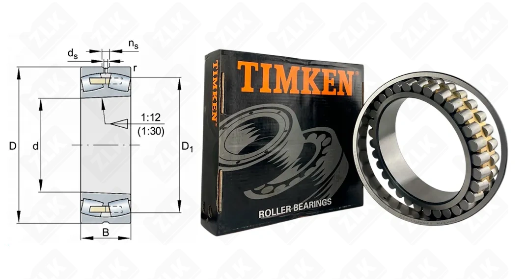 Подшипник роликовый 3053940Н (23940 EMW33) 200×280×60 мм Timken оригинал