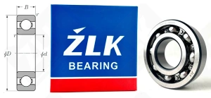 Подшипник 208 Ш2 (6208Z2V2) радиальный шариковый 40-80-18 мм