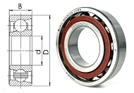 Подшипник шариковый 36208 E (7208C/P) 40×80×18 мм Россия