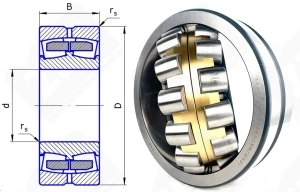 Подшипник 3626 НШ2 (22326ACMBW33) радиальный роликовый самоустанавливающийся 130-280-93 мм