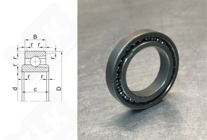 Подшипник 900904 радиальный шариковый 22-35-6/7 мм