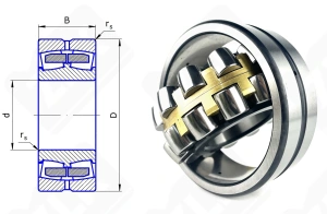 Подшипник 3612 HШ (22312CAW33,22312MBW33) радиальный роликовый самоустанавливающийся 60-130-46 мм