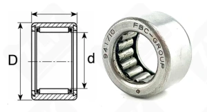 Подшипник 941/10 (FH1010 HK101610) радиальный игольчатый 10-16-10 мм