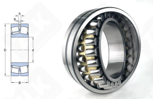 Подшипник 3003138 Н (23038MW33) радиальный роликовый самоустанавливающийся 190-290-75 мм