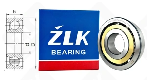 Подшипник 46416 ЛШ4 (7416ACMZ4V4) радиально-упорный шариковый 80-200-48 мм