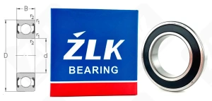 Подшипник 180109 Ш2 (60092RS) радиальный шариковый 45-75-16 мм