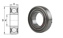 Подшипник шариковый 1580209 (1580209) 45×85×21 мм FBC