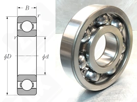 Подшипник 412 (70) (6412C3) радиальный шариковый 60-150-35 мм