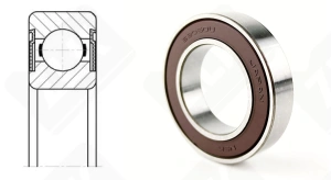 Подшипник 1000905 (6905DDUCMC3) радиальный шариковый 25-42-9 мм