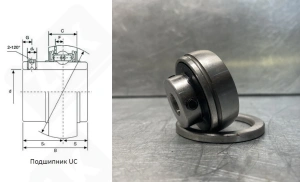 Подшипник 480201UC (UC201) шариковый 12-47-17/31 мм
