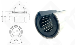 Линейный подшипник LM40