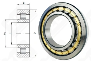 Подшипник 32226 Л (NU226M) радиальный роликовый 130-230-40 мм