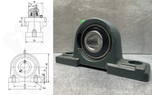 Подшипниковый узел 480208UCPA (UCPA208)