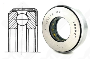 Подшипник 108905 (5339) упорный шариковый 25,1-51-15,875 мм