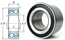 Подшипник шариковый 256907 (532066DA) 34×64×37 мм Tech Spin
