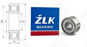 Подшипник 1000093 ZZ (693ZZ) радиальный шариковый 3-8-4 мм