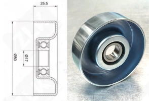 Подшипник 80SPF0310DDUL1BZA  радиальный шариковый 17-80-26 мм