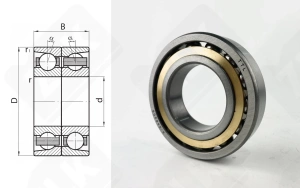 Подшипник 246209 Л радиально-упорный шариковый 45-85-38 мм