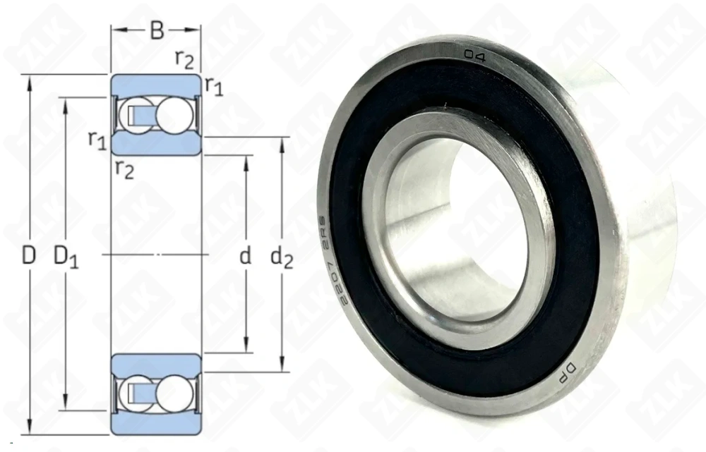 1507 2RS (22072RS) DP