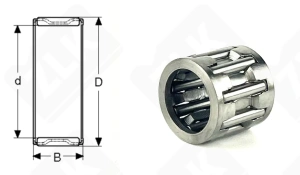 Подшипник K10x14x13 радиальный игольчатый 10-14-13 мм