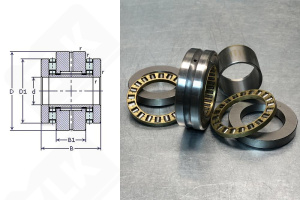 Подшипник 504706 Е (ZARN3062TN) упорный игольчатый 30-62/52-50 мм