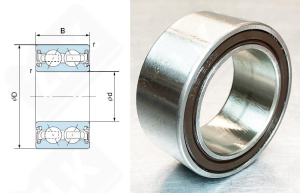 Подшипник JAB2013 радиально-упорный шариковый 35-52-22 мм