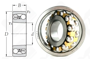 Подшипник 1306Л (1306M) радиальный шариковый самоустанавливающийся 30-72-19 мм