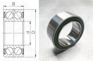 Подшипник 32BD4718T1XDDUM02 (ZA) радиально-упорный шариковый 32-47-18 мм