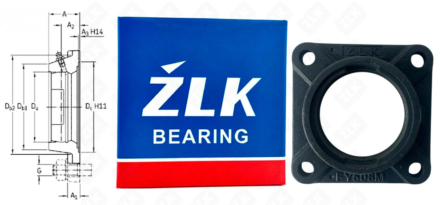Подшипник корпусный F208 (FY508M) 76.3 ZLK