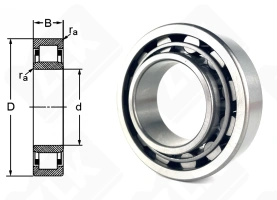 Подшипник 32509 (NU2209E) радиальный роликовый 45-85-23 мм