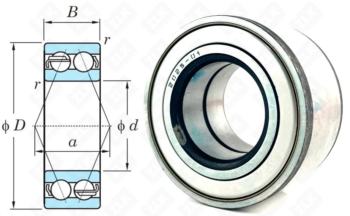 Подшипник шариковый 256707 (DAC35680037) ××37 мм Волжский стандарт