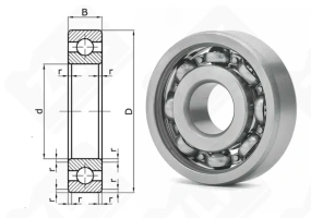 Подшипник 200 (6200) радиальный шариковый 10-30-9 мм