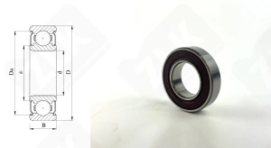 Подшипник 1000902 (70) (61902,6902DDC3) радиальный шариковый 15-28-7 мм